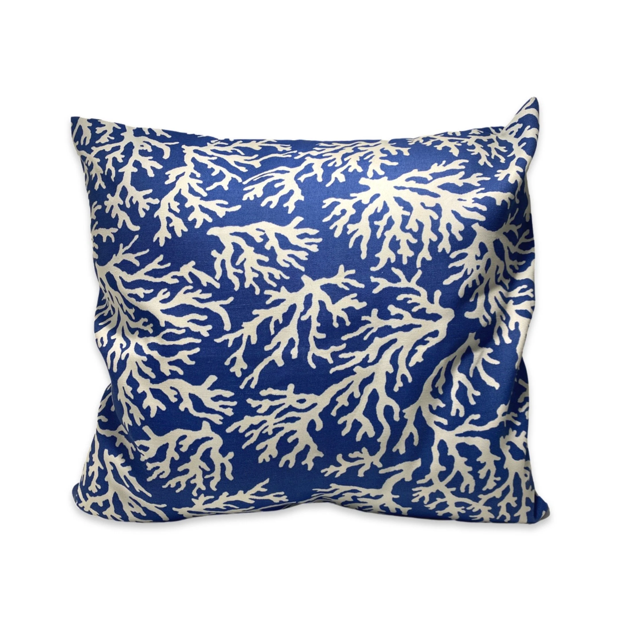 Coral 16"x16" Blue and White