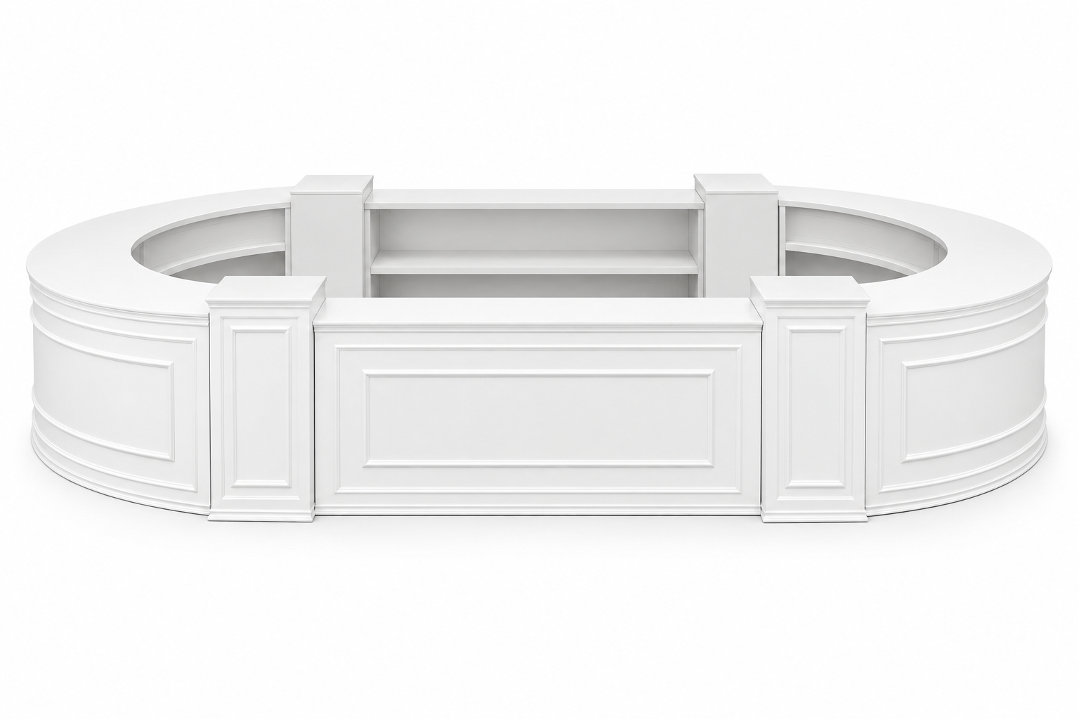 Napa White Oval Bar - Classic 24ft L x 14ft W