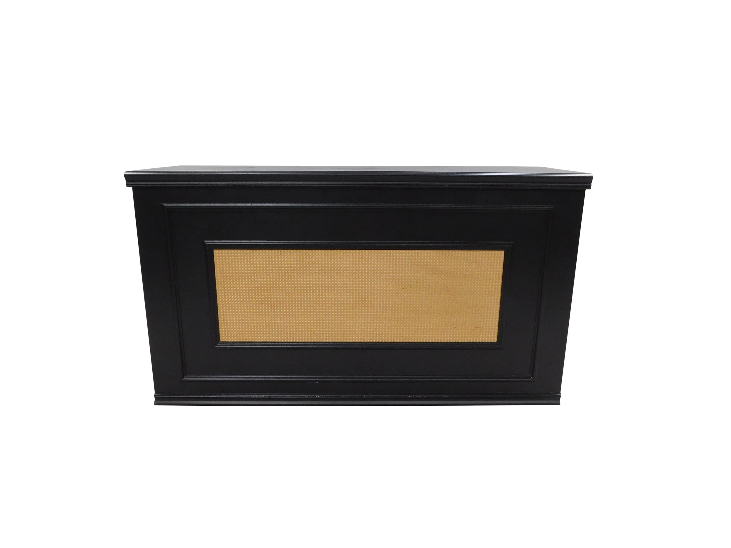 6' Black Natural Rattan