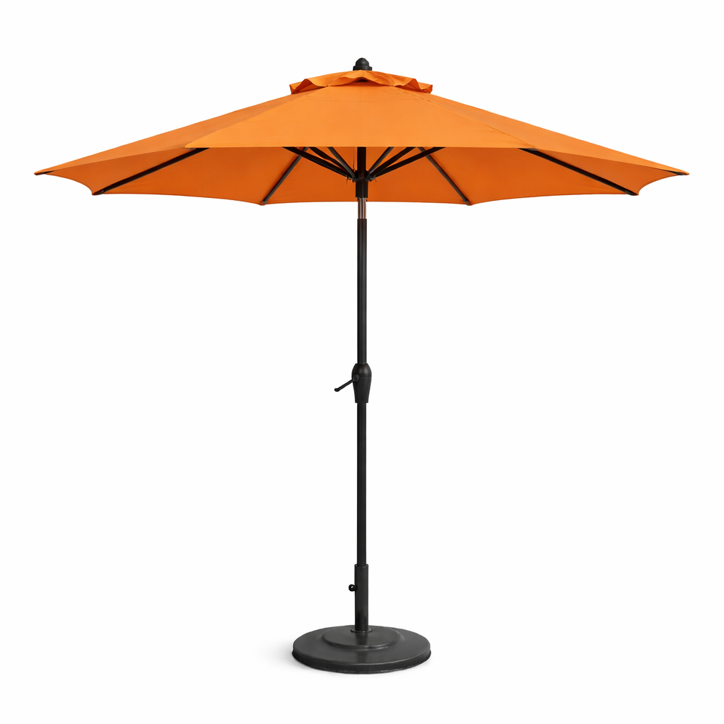 9ft Orange Outdoor Umbrella