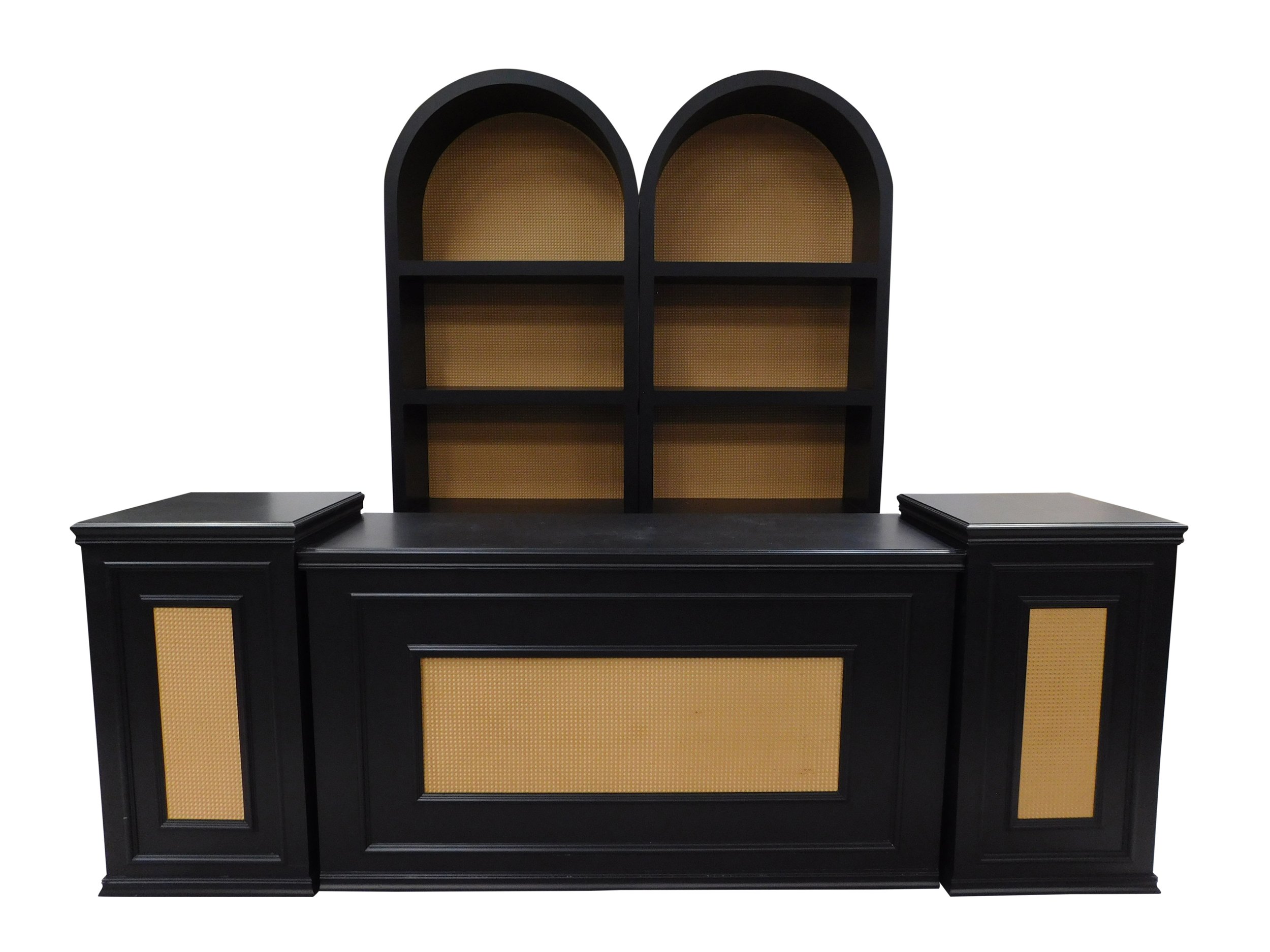 10' Black Napa Rattan Combo