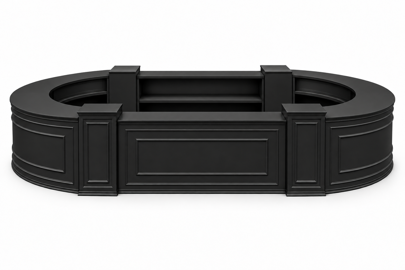 Napa Black Oval Bar - Classic 24ft L x 14ft W