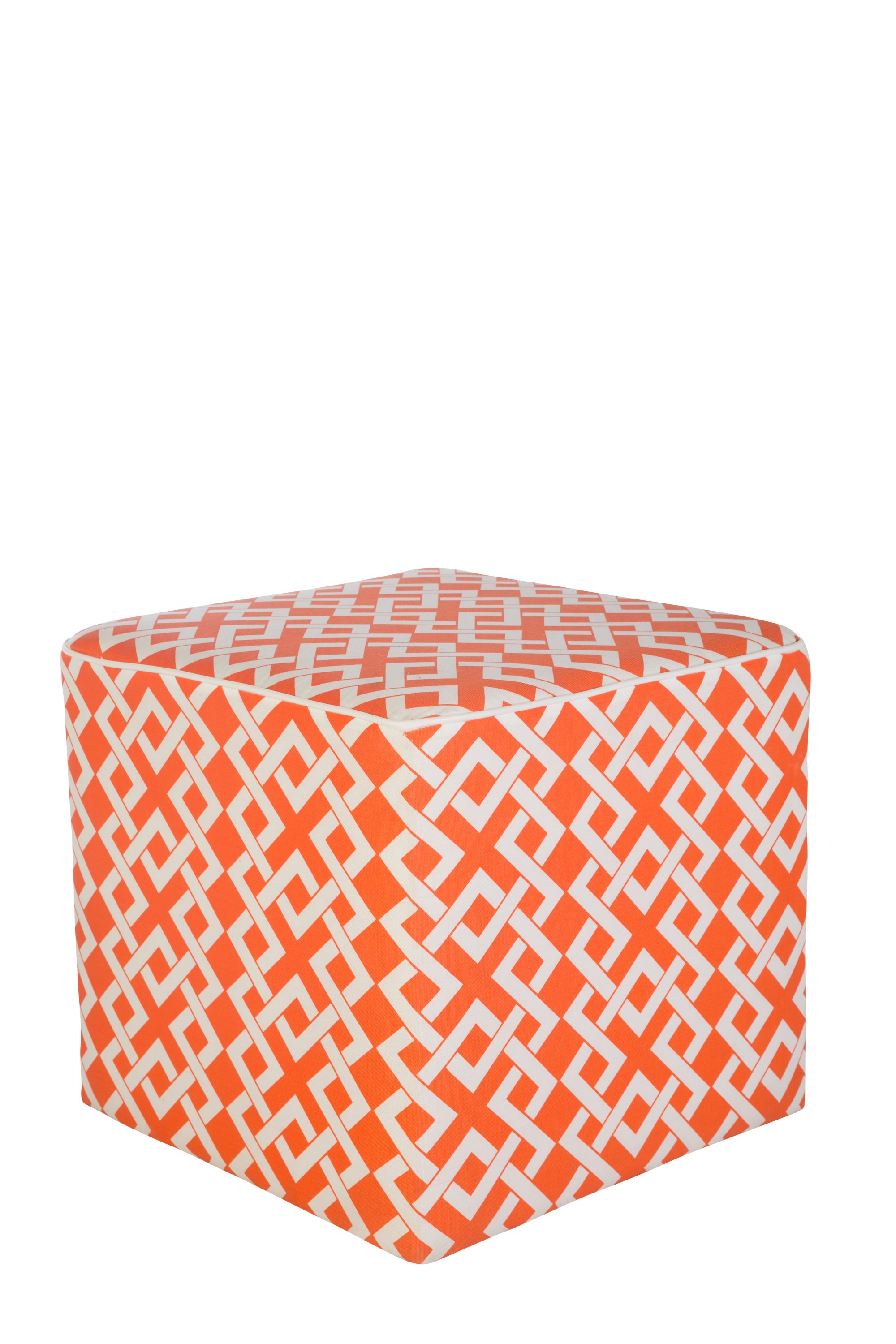 Orange Pattern Cube