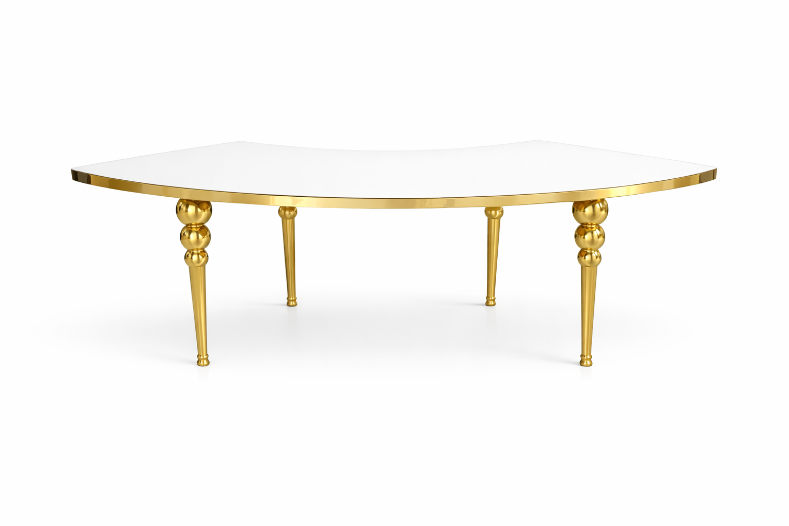 Gold / White Serpentine 32" W