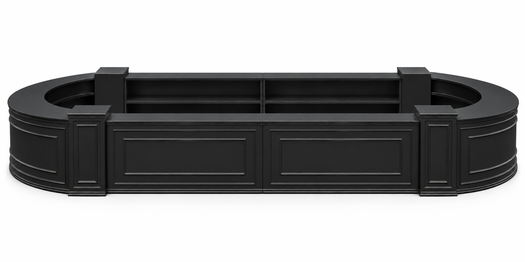 Napa Black  Oval Bar - Extended 30ft L x 24ft W