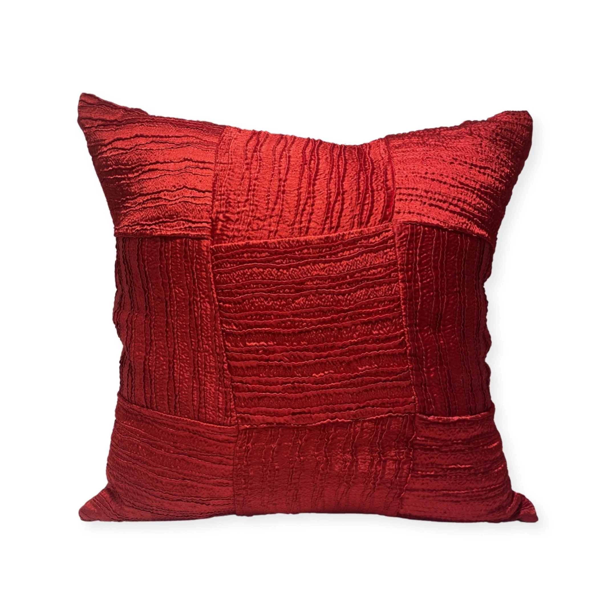 Red Crinkle 16"x16"