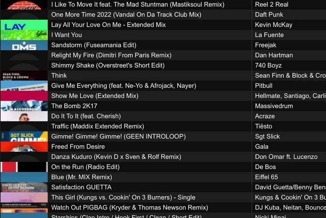 Leuk kijkje in de DJ-keuken: 
mijn all-time meest gedraaide tracks volgens Rekordbox. 

Ook heel benieuwd naar lijstjes van collega-platendraaiers... ;-)