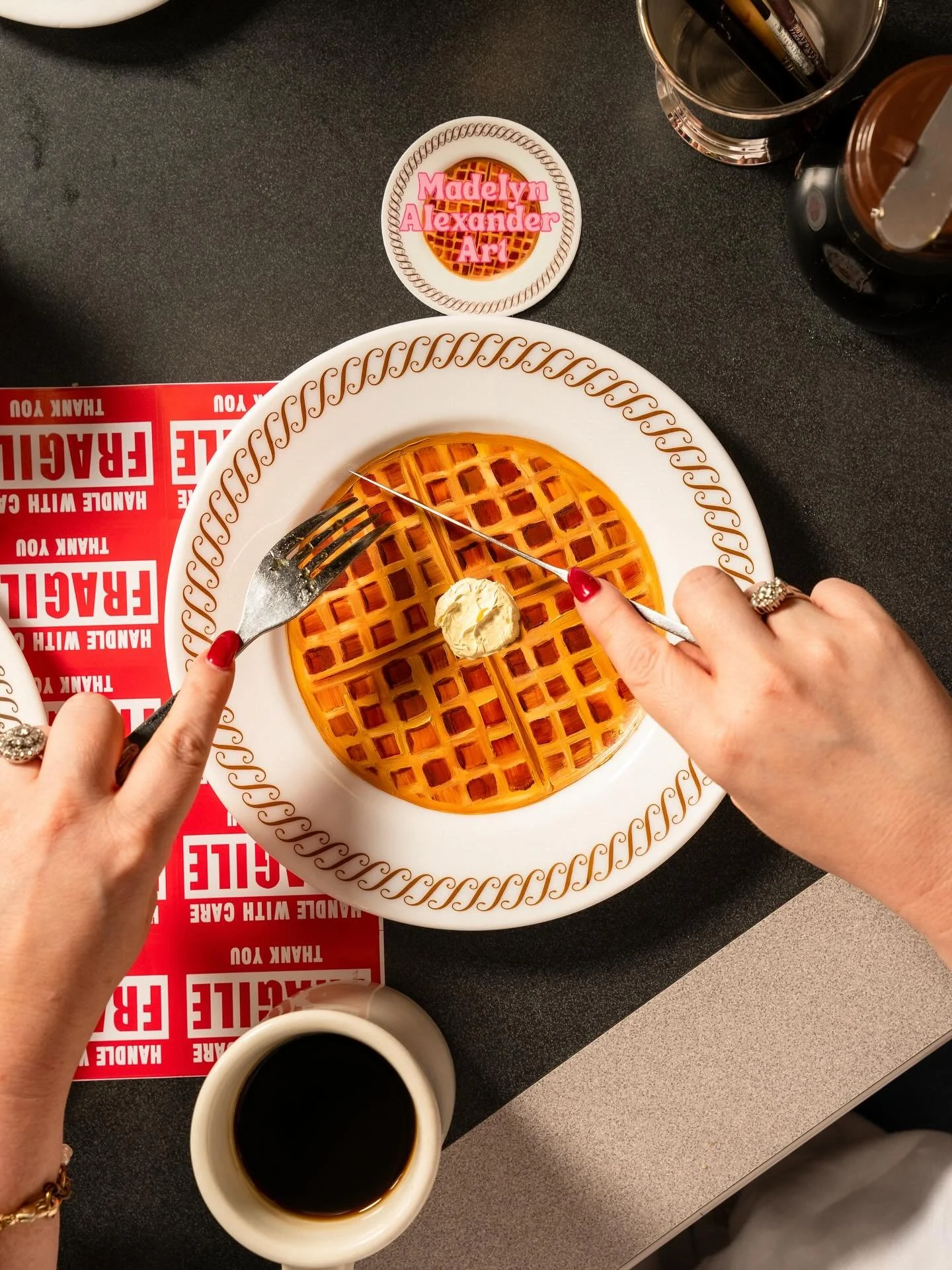 Serving up art one plate at a time! 📸: @rubios.studios