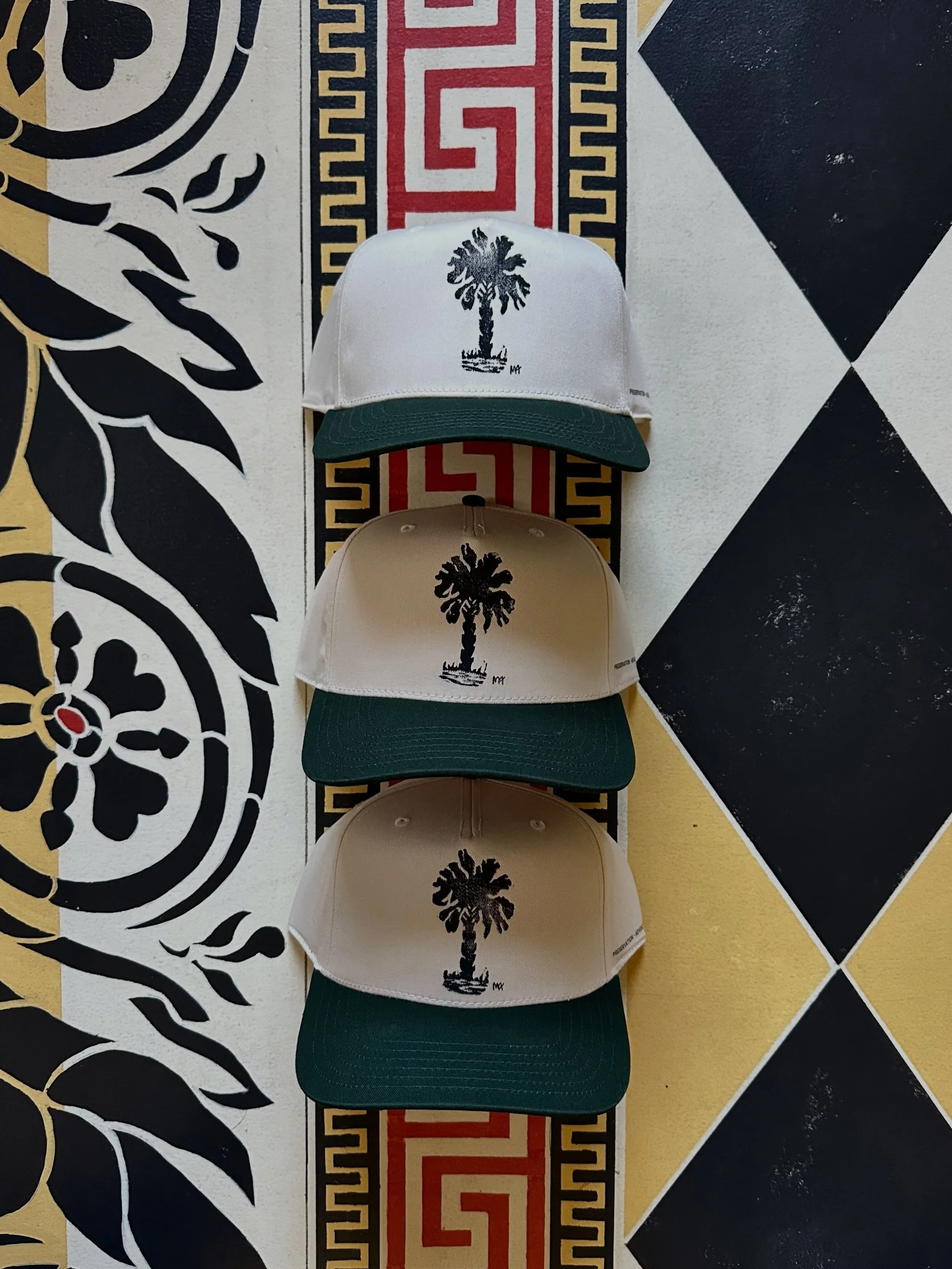 THE PALMETTO HAT - Made in collaboration with my friends at Historic Charleston Foundation.  This hat was originally created for VIP gifts at the Soir&eacute;e, but with the overwhelming amount of people who reached out about wanting one, I have deci