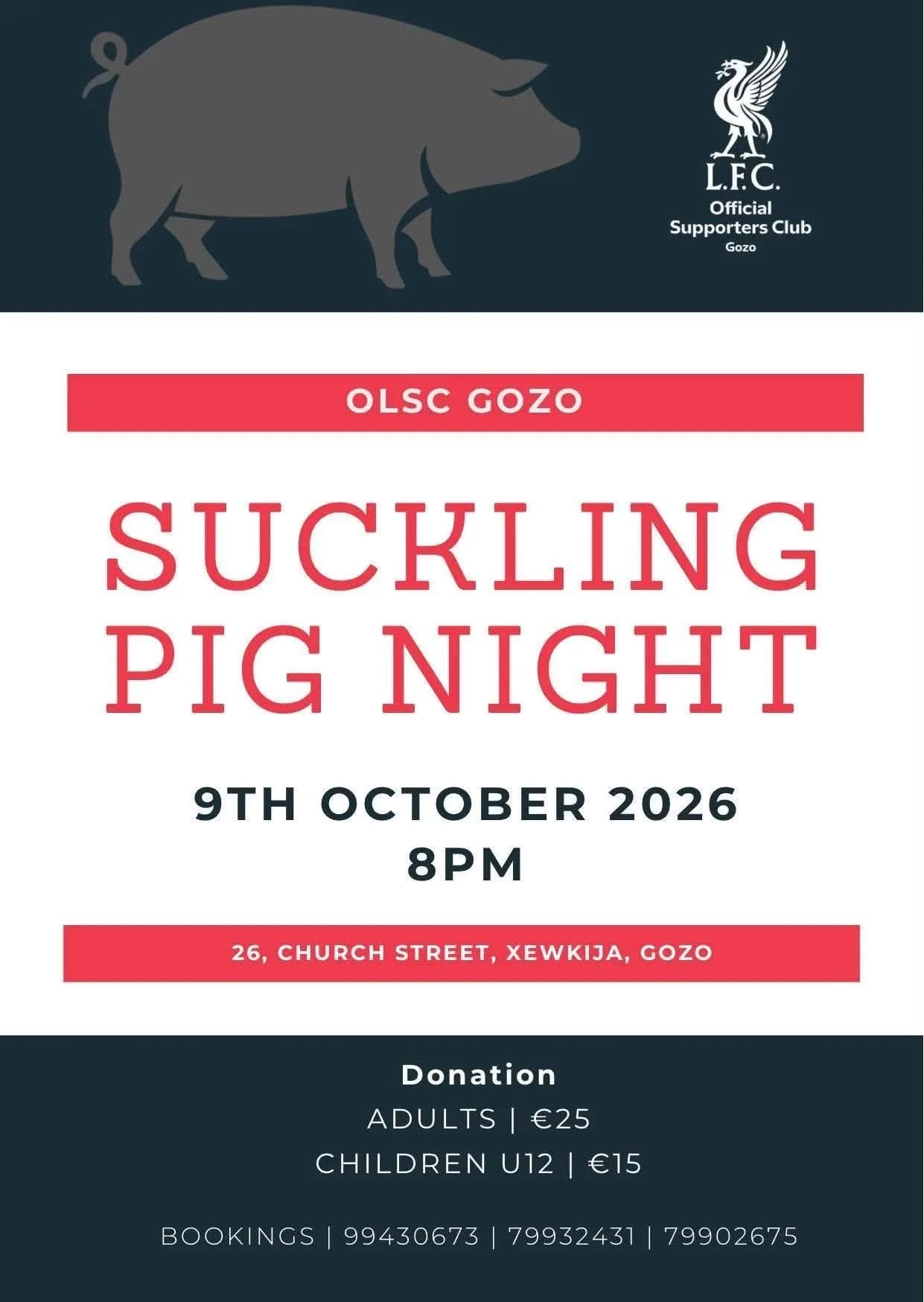 Suckling Pig Night