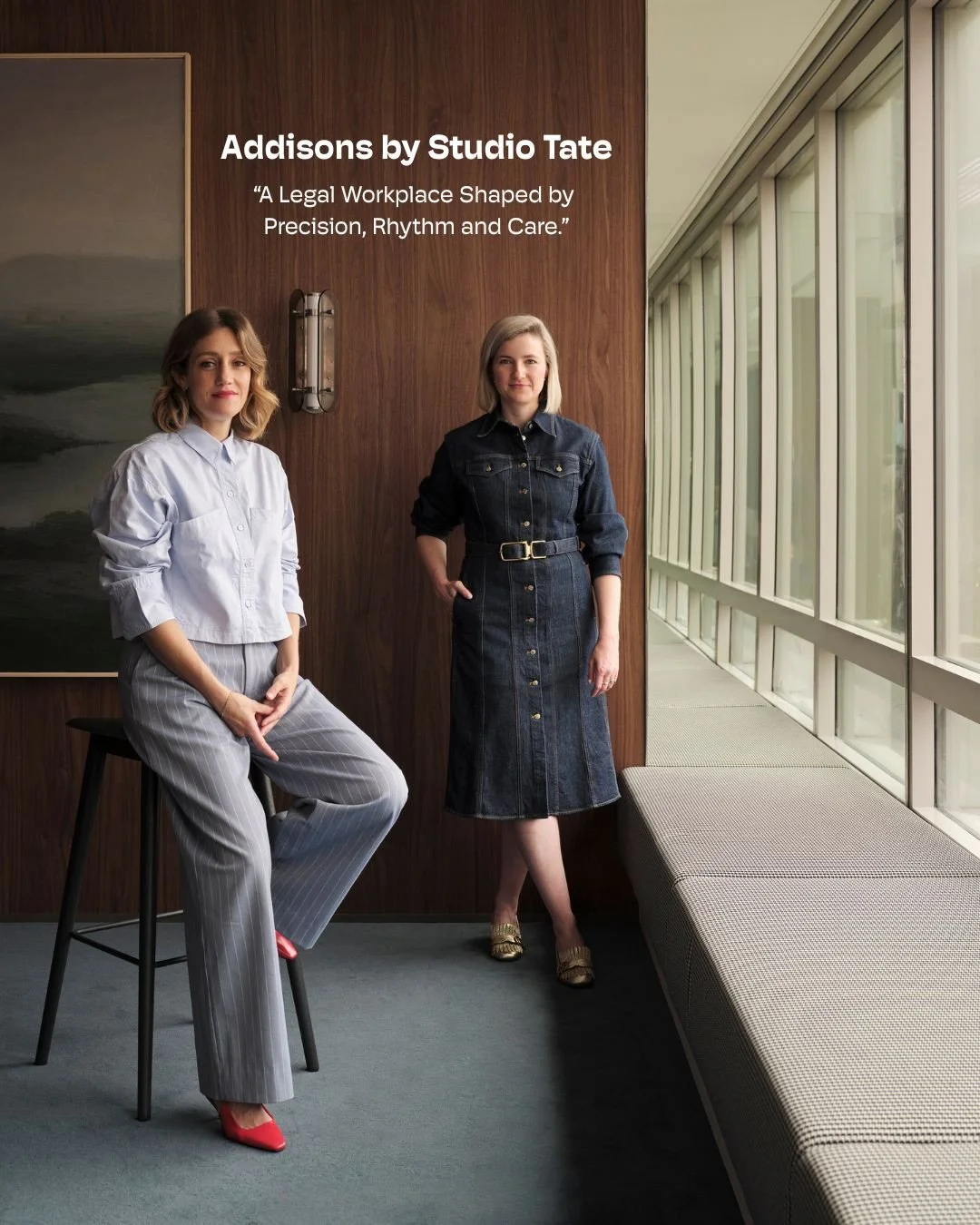 Addisons by Studio Tate is a study in precision, rhythm and restraint. 

The new Sydney office quietly rethinks how a legal environment can support focus, culture and long-term adaptability - revealing how strategy and material intelligence shape spa
