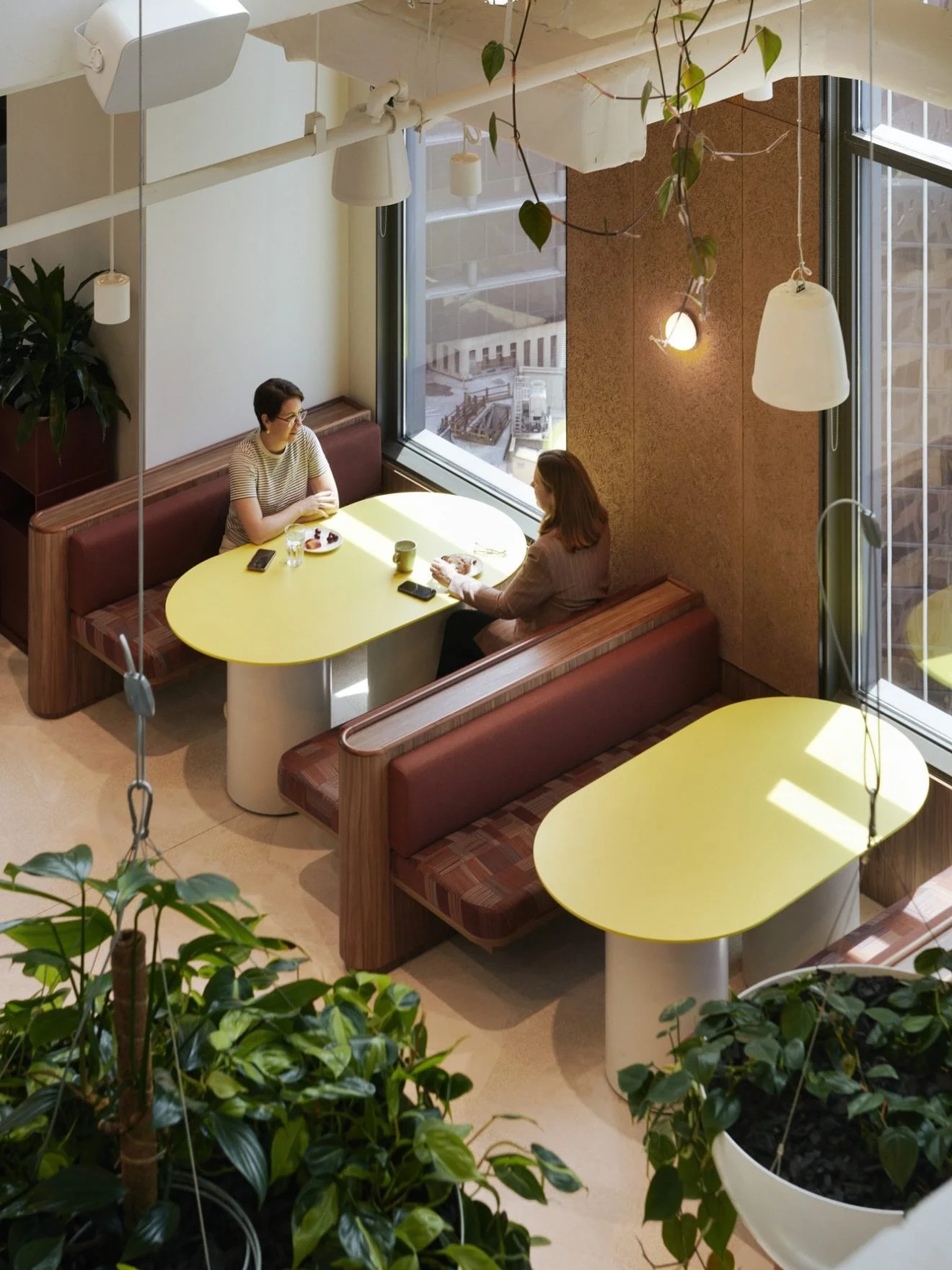 Intuit by COX is a masterclass in clever colour blocking and the use of unique palettes to set the tone for each room. 

Contrast is used to invigorate energy in spaces like the main communal zone, whilst more balanced colour schemes are used to crea