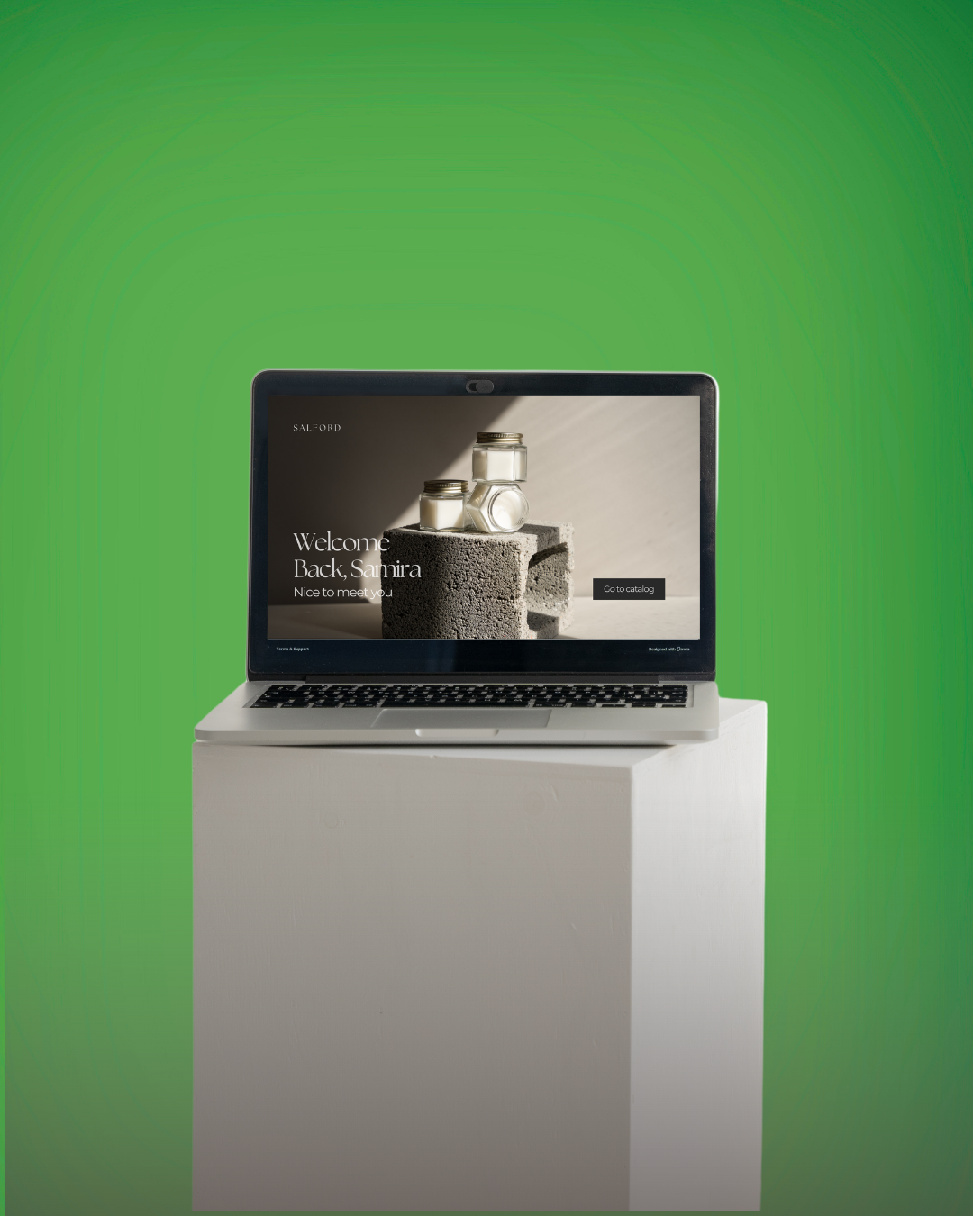 Business website displayed on a laptop, representing web design, digital branding and online presence for Australian brands.