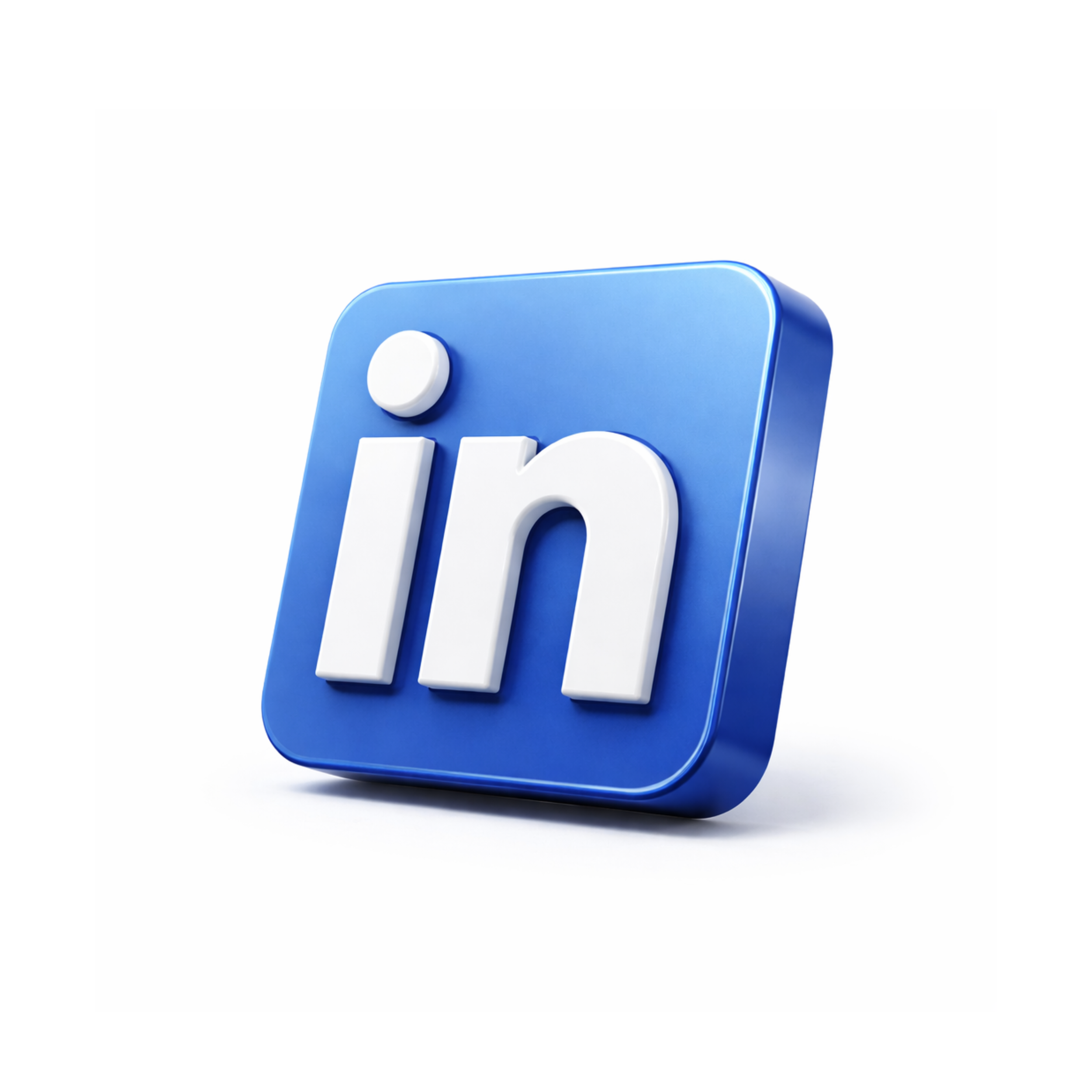 3D LinkedIn logo representing B2B and professional paid advertising services by Sparrow Marketing