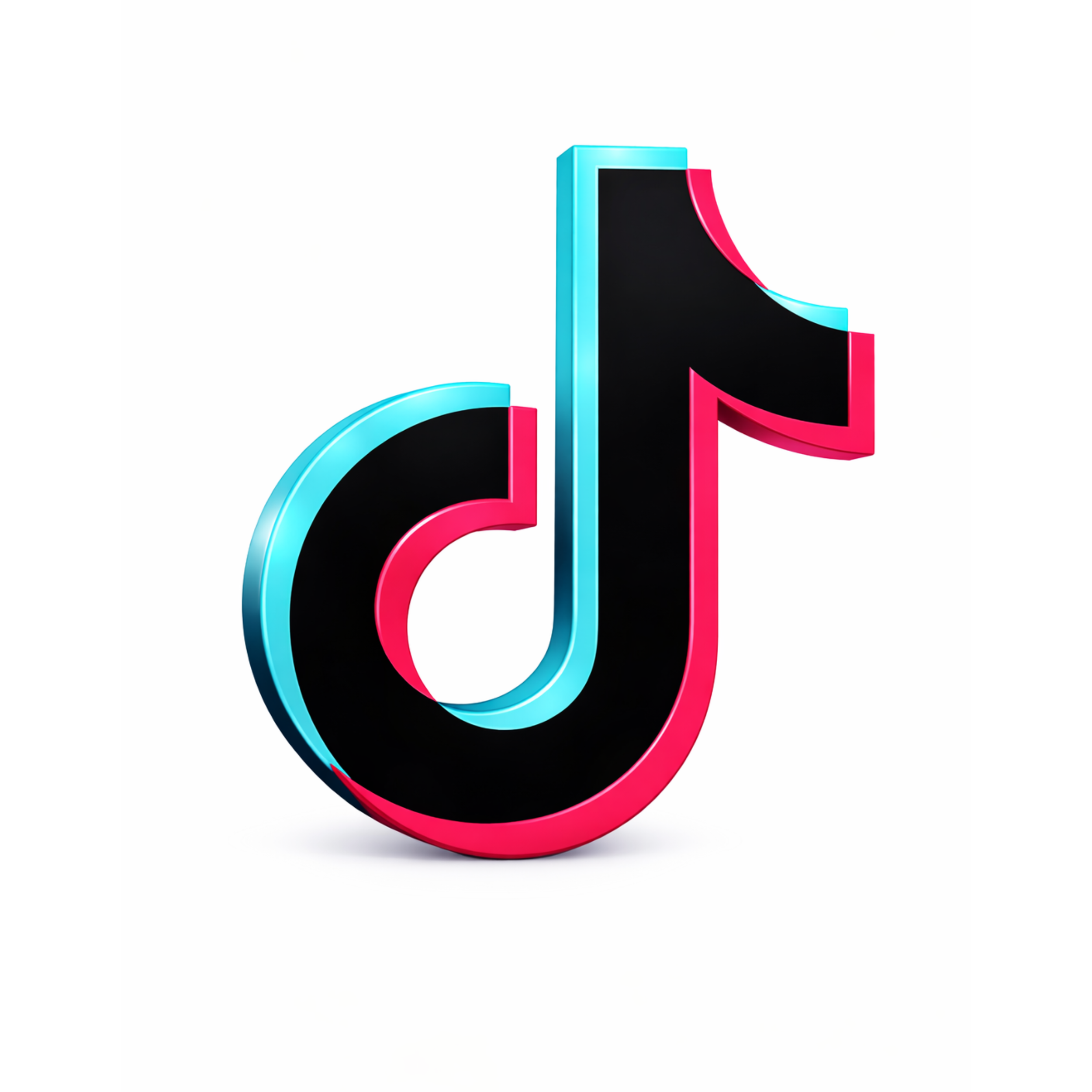 3D TikTok logo representing short-form video and paid social advertising by Sparrow Marketing