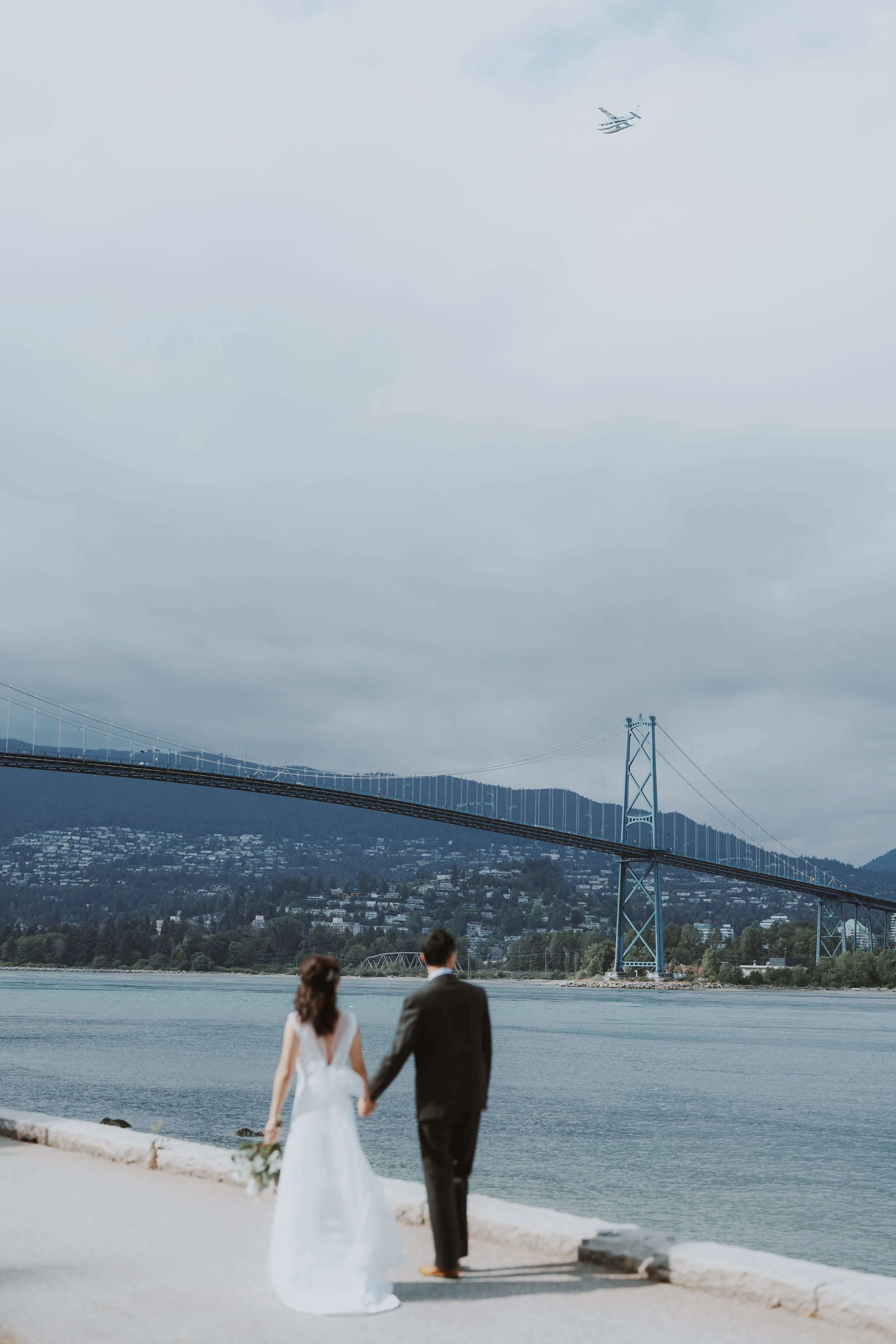 Chloe and Marco by Lions Gate Bridge