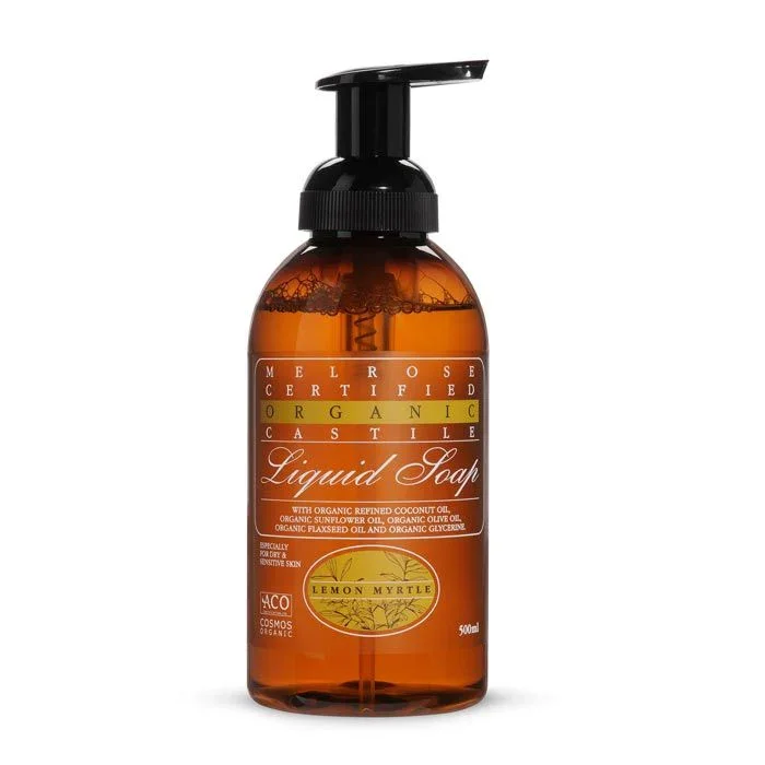 Melrose - Organic Castile Liquid Soap - Lemon Myrtle Pump 500ml