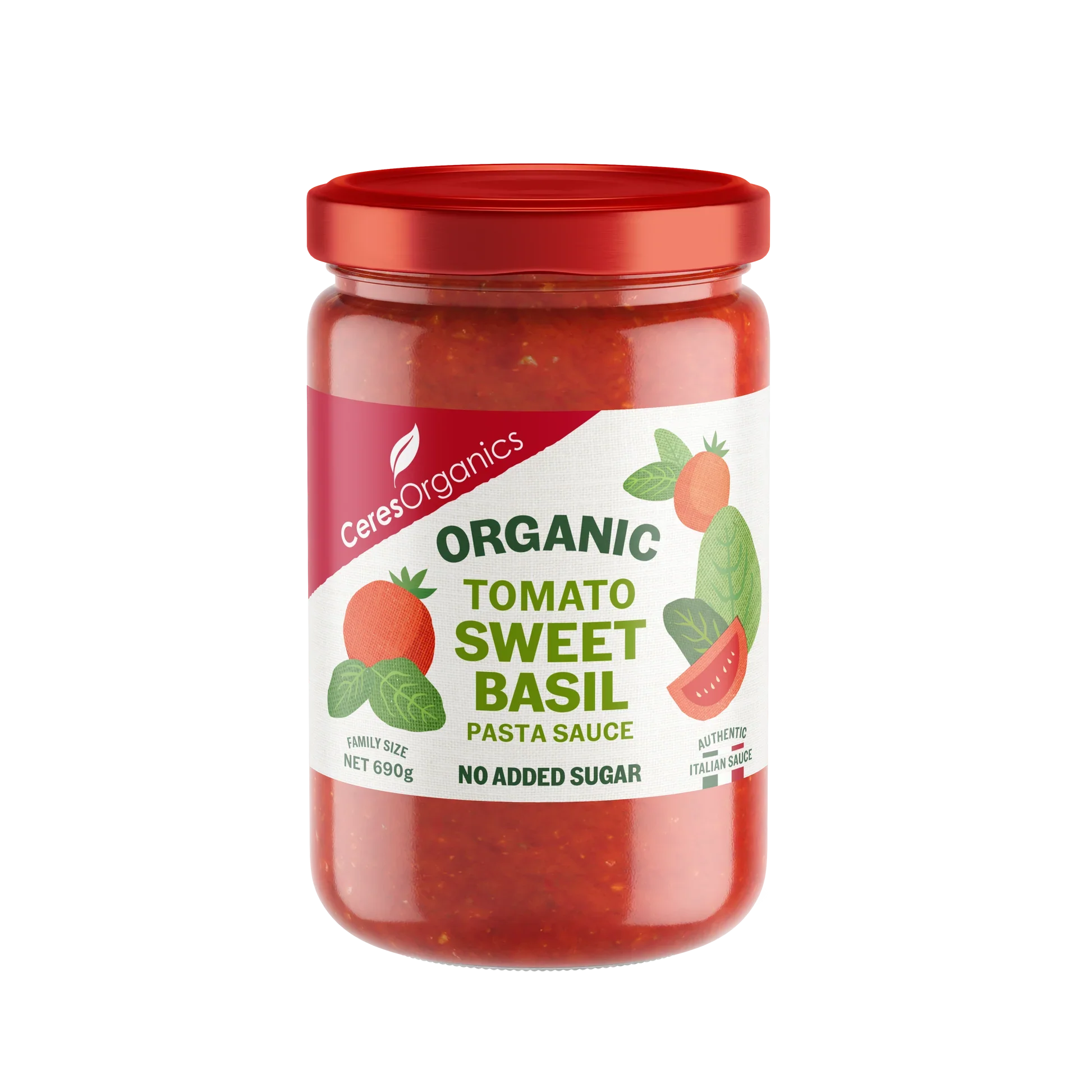 Ceres Organic - Sweet Basil Pasta Sauce 690g