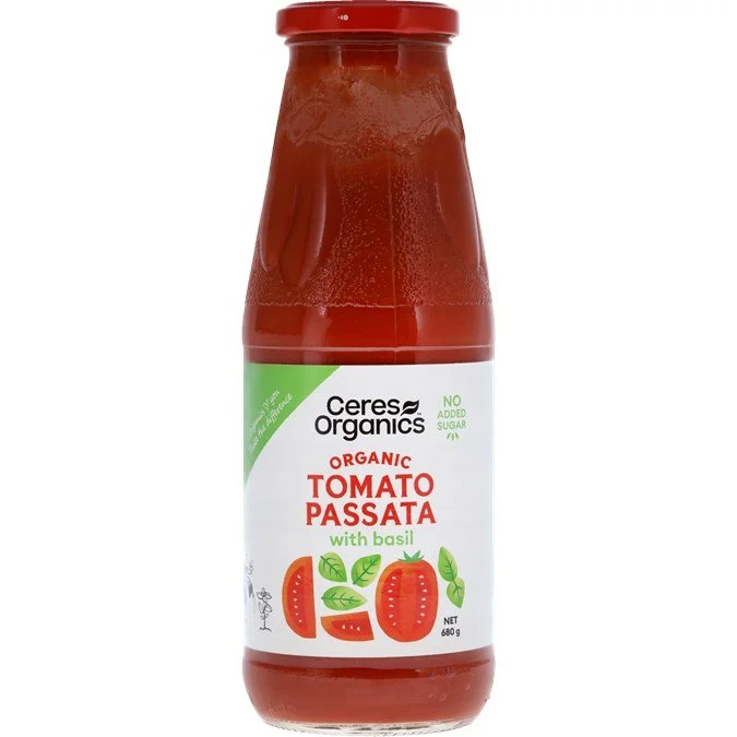 Ceres Organics - Organic Passata Tomato and Basil 680g