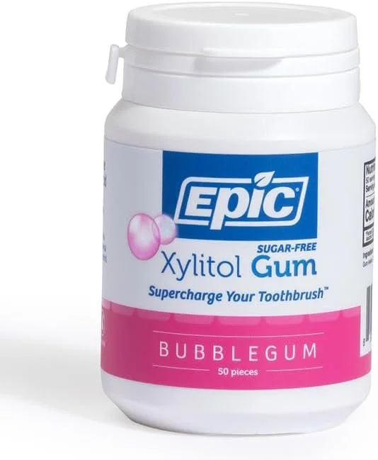 Epic Gum Xylitol Bubble Gum 50-piece tub