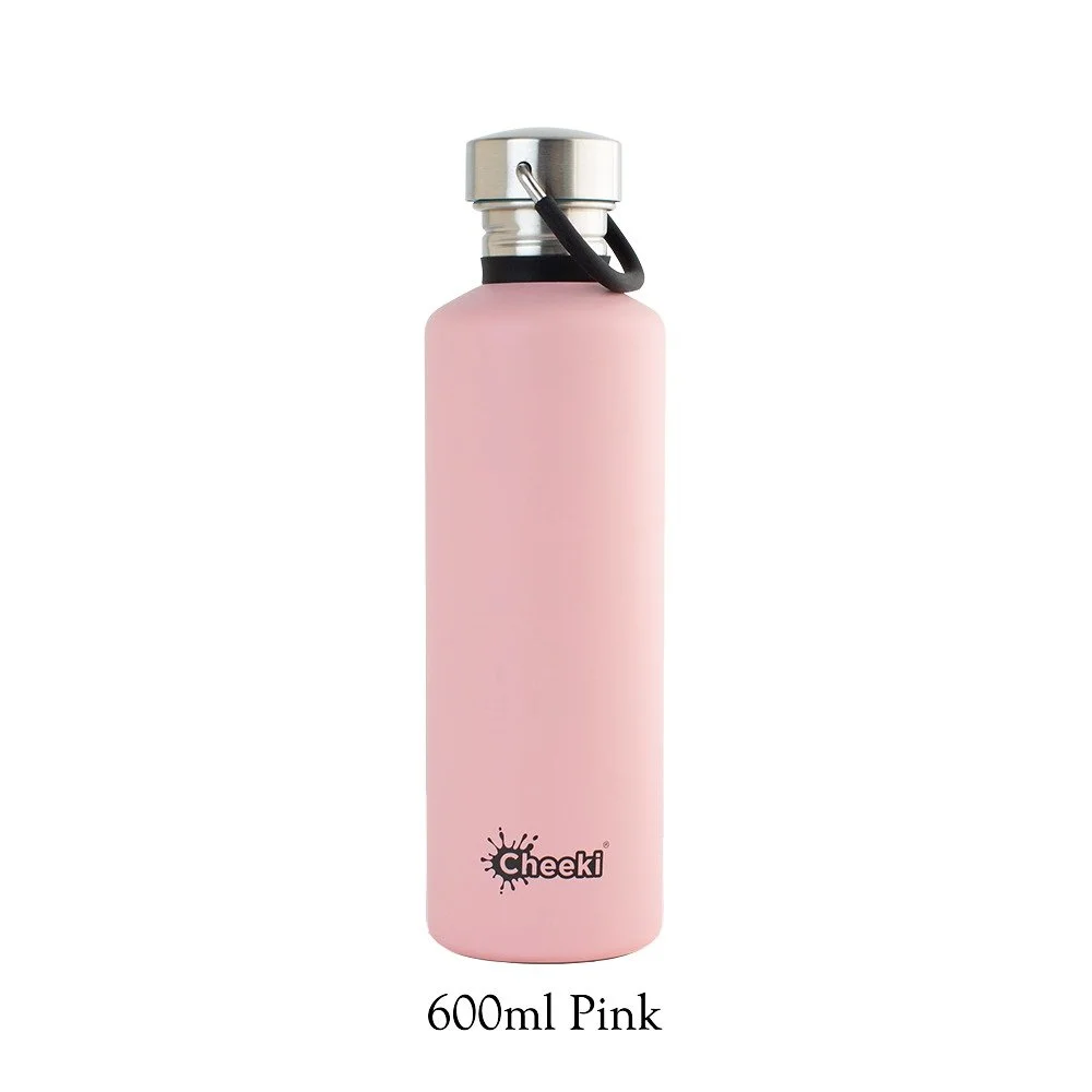 Cheeki Insulated Bottle Classic Pink (Small) 600ml_media-01.jpg