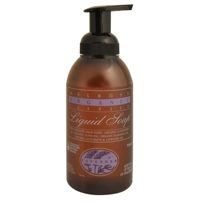 Melrose - Organic Castile Liquid Soap - Lavender Pump 500ml