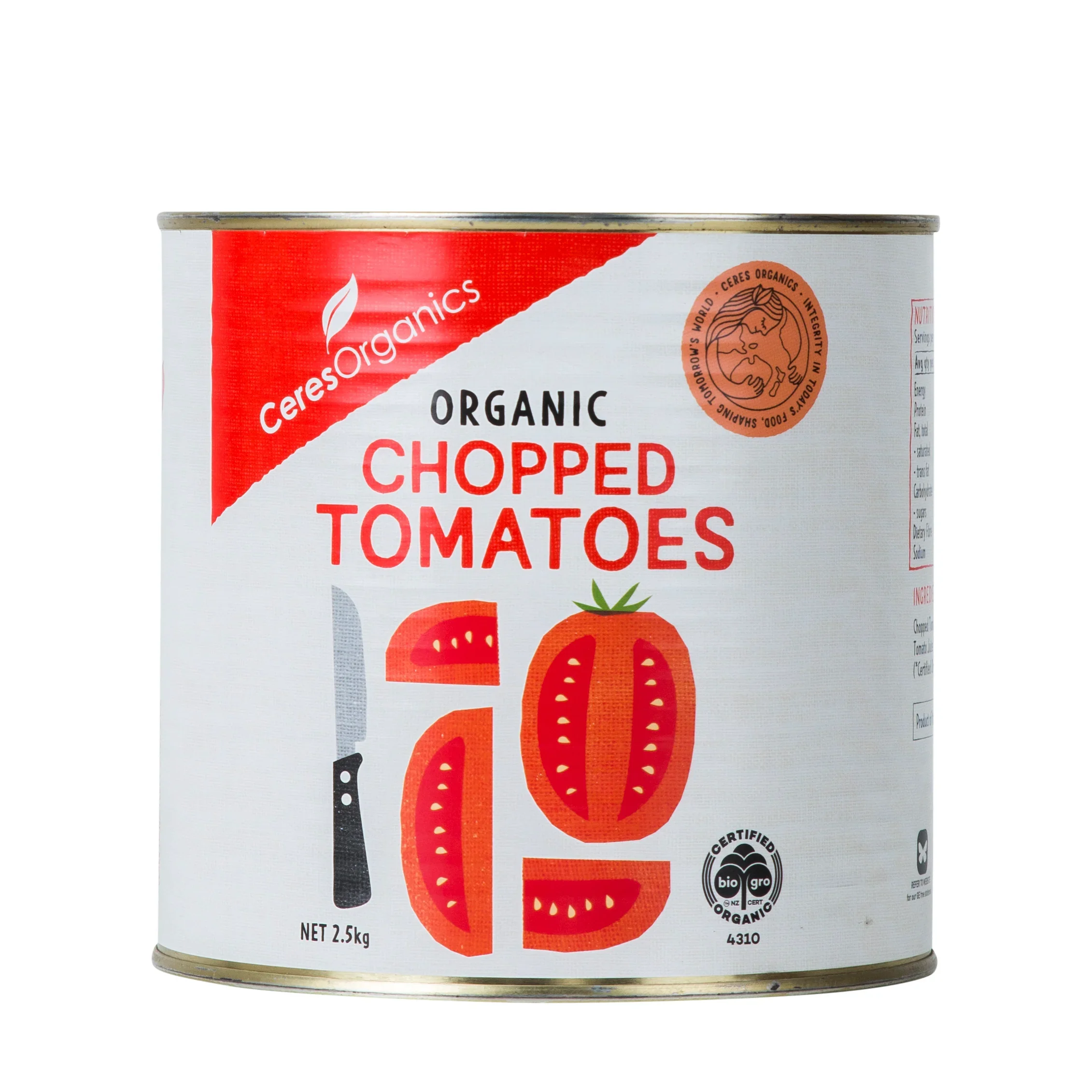 Ceres Organics - Chopped Tomatoes 2.5kg