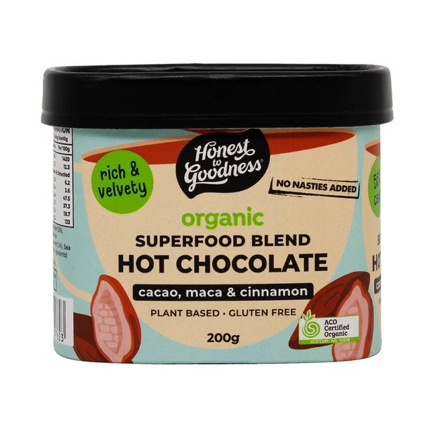 Honest to Goodness - Organic Hot Chocolate - Superfood Blend 200g