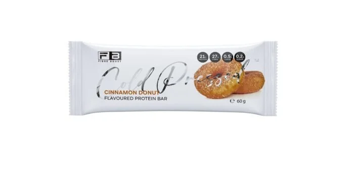 Fibre Boost - Cold Pressed Protein Bar 60gm- Cinnamon Donut