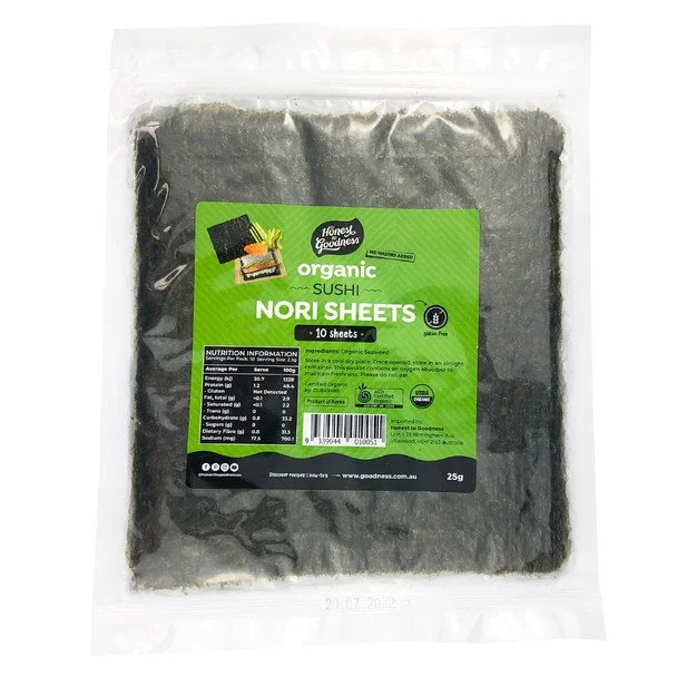 Honest To Goodness - Organic Sushi Nori 25g - 10 sheets
