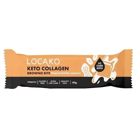 Locako - Keto Collagen Brownie Bite - Peanut Butter Caramel
