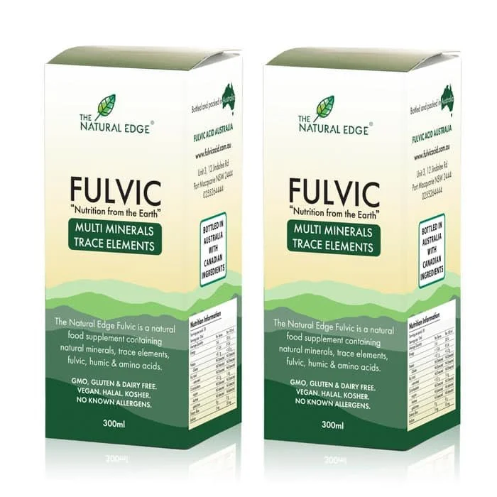 The Natural Edge Fulvic Liquid 300ml x 2 bottles