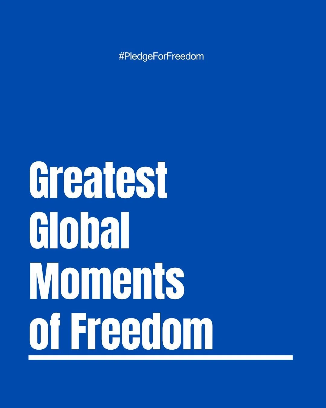 Freedom has shaped the world&rsquo;s greatest moments - from the Declaration of Independence and the abolition of slavery to women&rsquo;s right to vote and the end of Apartheid.
&nbsp;
Throughout history, people have fought for human rights, free sp