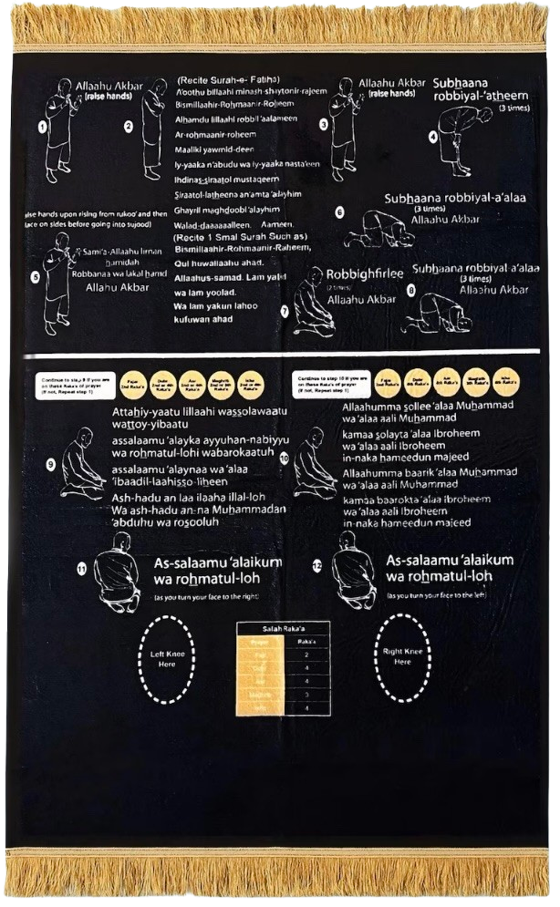 Deen Salah Guided Praying Mat