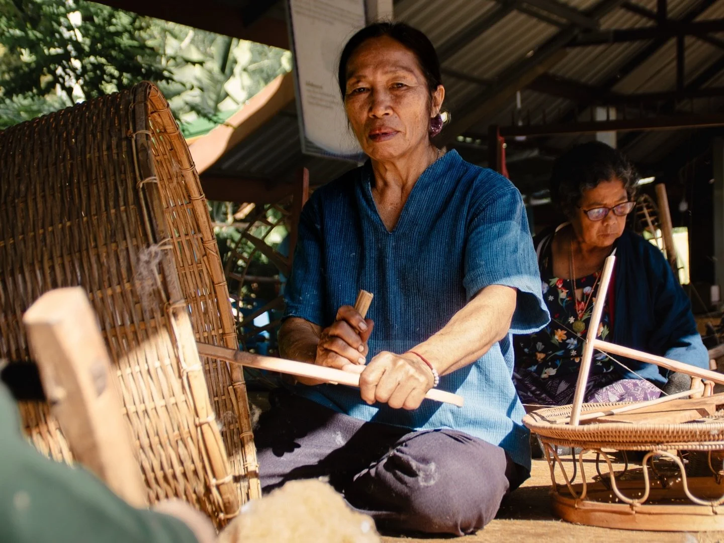 The women at Baan Don Koi has built relationships with both domestics and international retailers, allowing the village&rsquo;s craftsmanship to reach far beyond Sakon Nakhon. 

Each artisan gets to set her own hourly rate and decide on her own sched