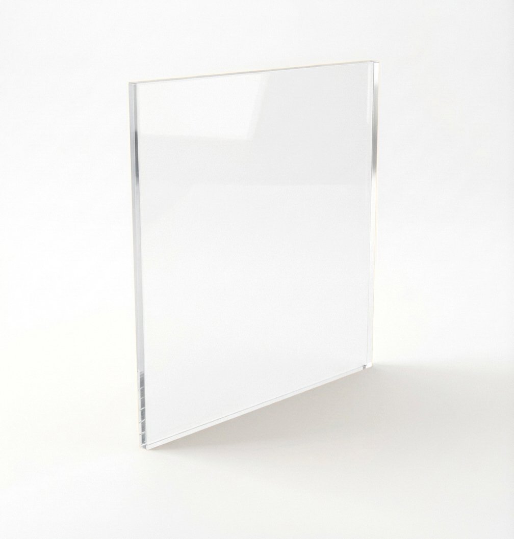 A clear acrylic or glass display case with a white background.