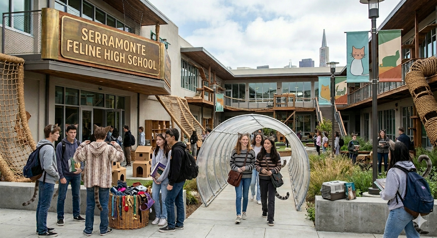 Serramonte Feline High School Dedicated to Students with Species Dysmorphia Opens in San Francisco
