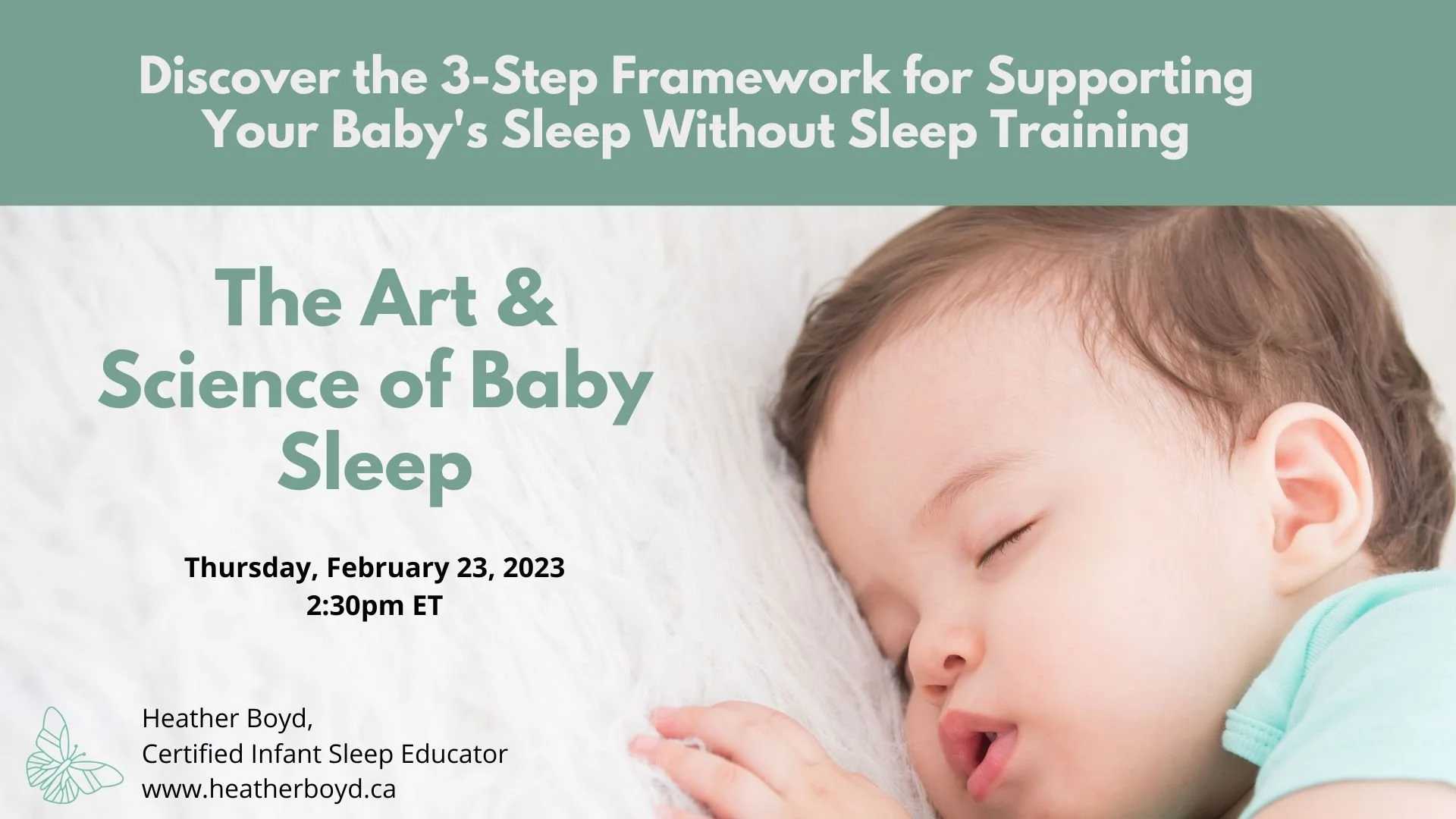 The Art & Science of Baby Sleep: The 3-step framework (Solve Support Self-care)
