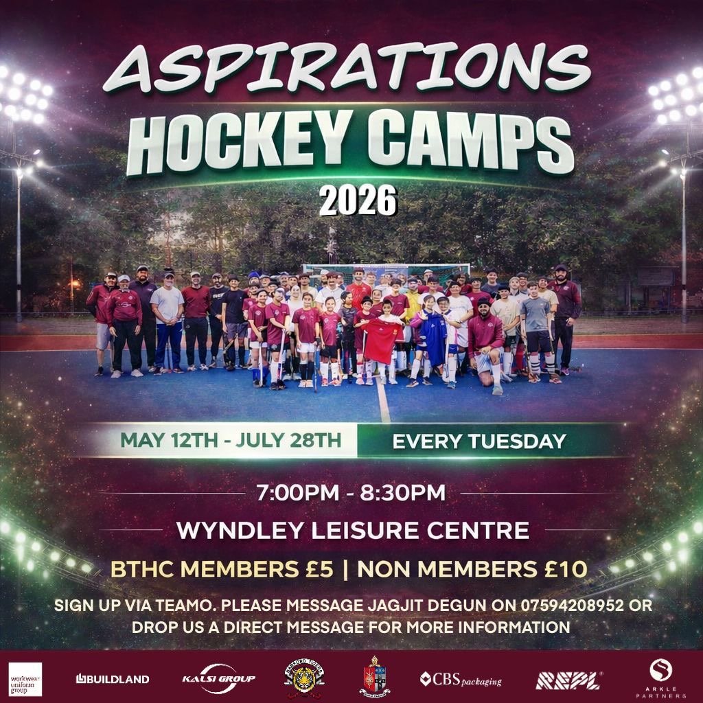 aspirations hockey camps - 12 May to 28 July 2026