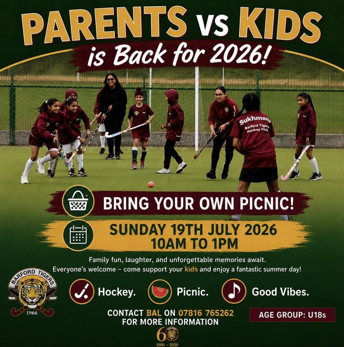come join us for our parents vs kids event on 19th July