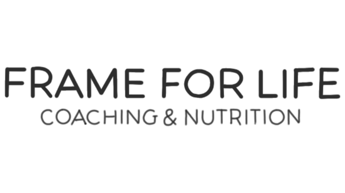 Logo for Frame for Life Coaching & Nutrition with the company name and tagline