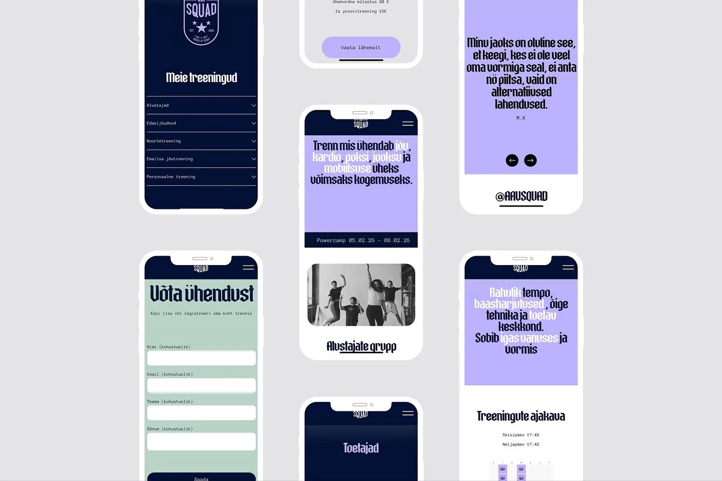 Uus koduleht on &uuml;leval💜 

💻www.aavsquad.ee

Jaga meiega emotsioone✨

Au, kiitus ja t&otilde;eline t&auml;nu @studiobysilja @viktoriareverie 💜🙏

#aavsquad #aavsquadtreeningud #aavsquadr&uuml;hmatreeningud #aavsquadv&auml;litreeningud #houseof