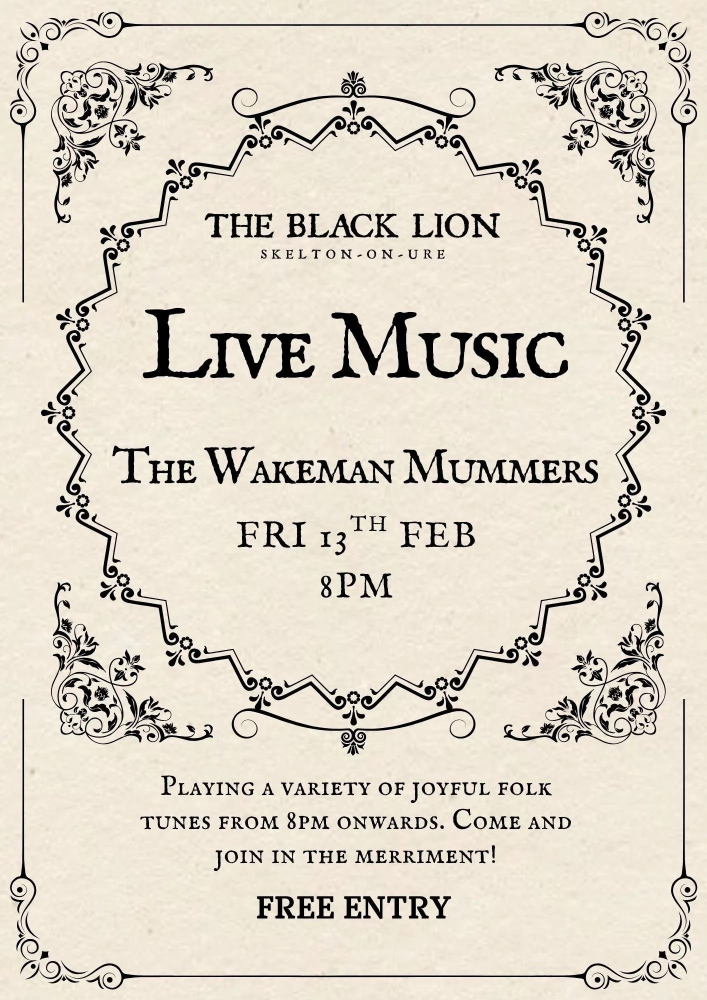 The Wakeman Mummers Folk Night