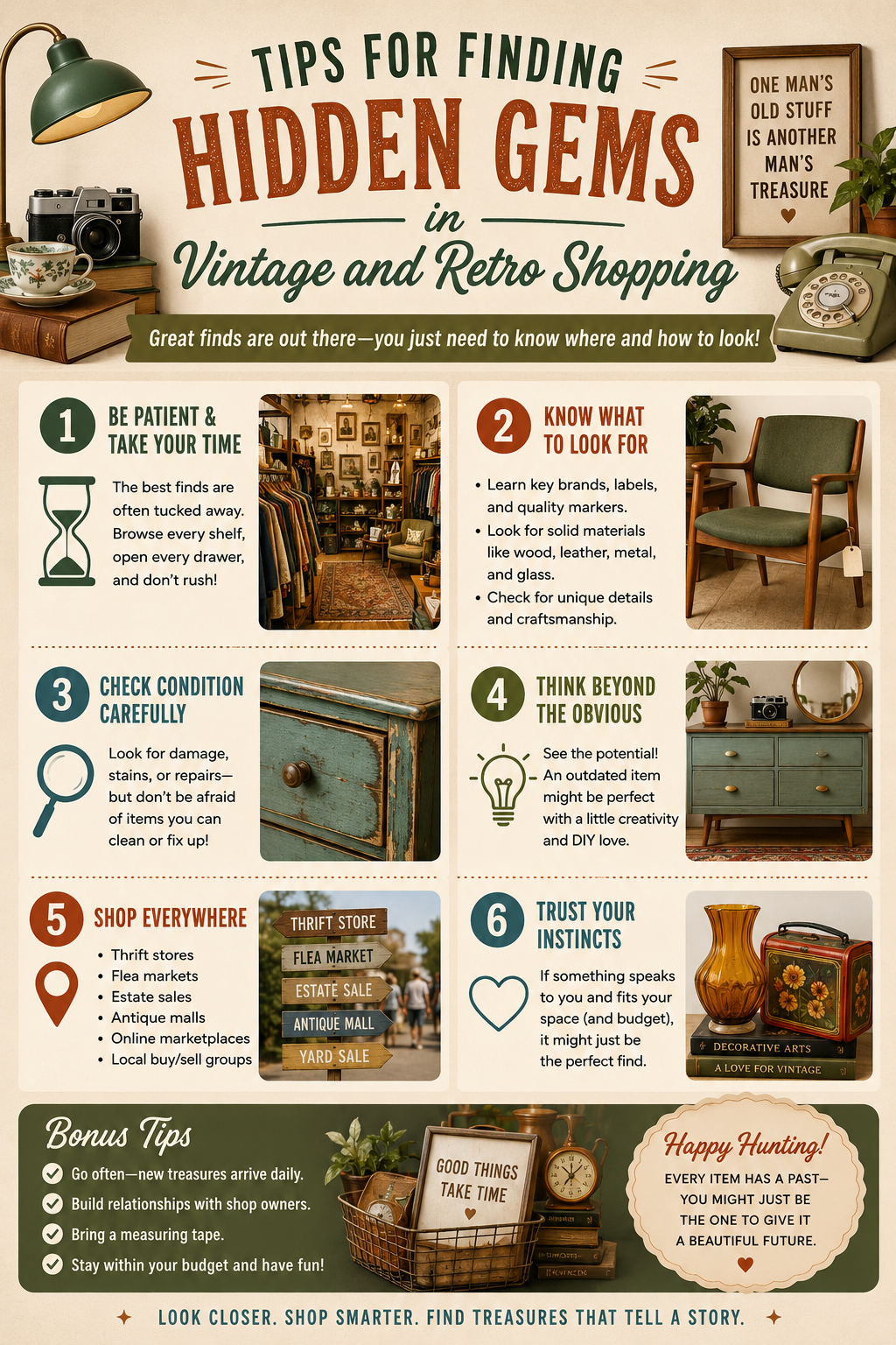 Tips for Finding Hidden Gems in Vintage and Retro Shopping