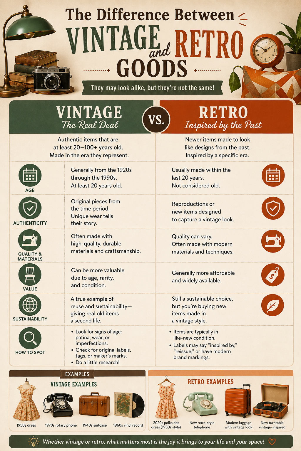The Difference Between Vintage and Retro Goods