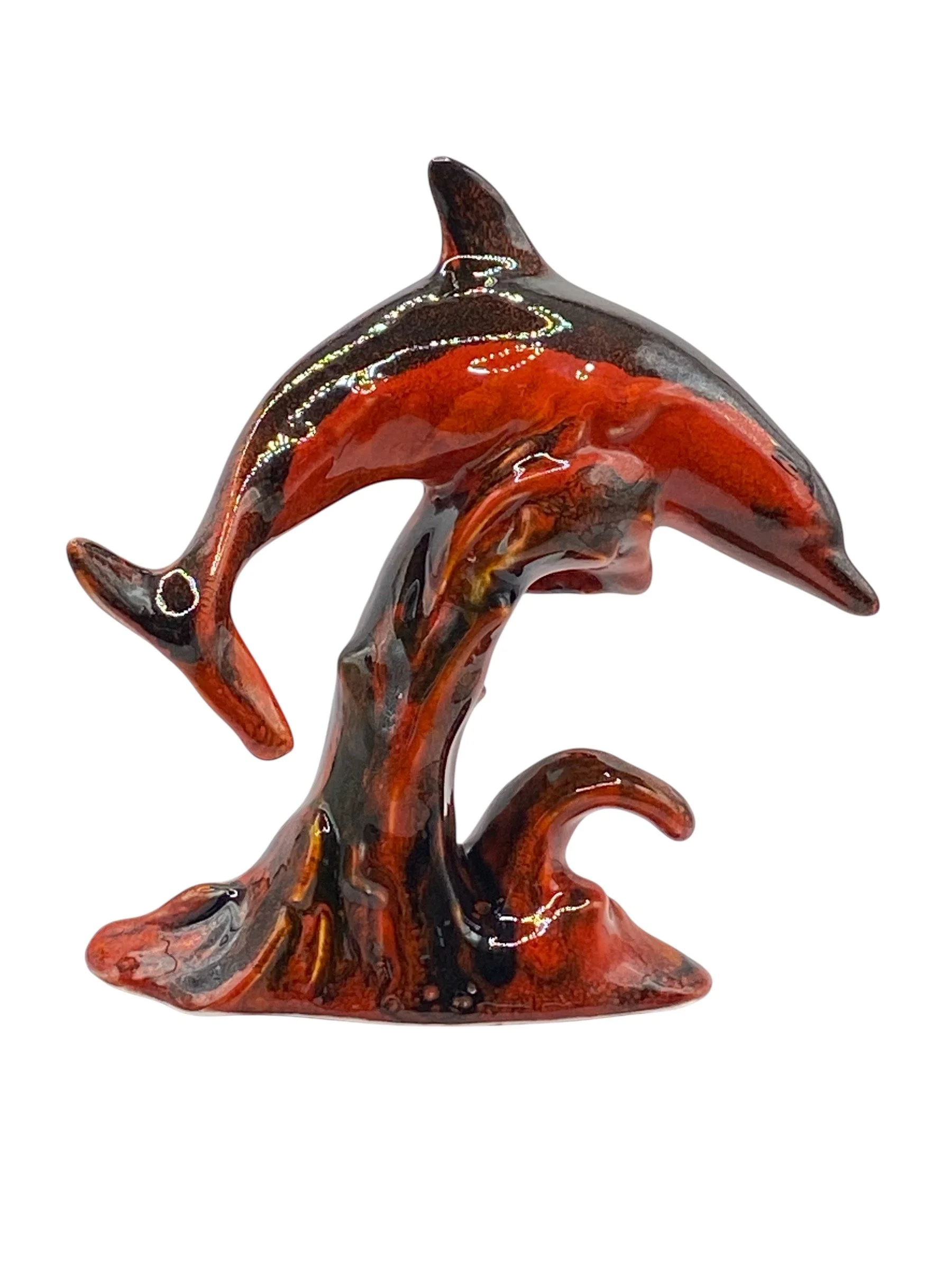 ANITA HARRIS Dolphin Flambe Figurine