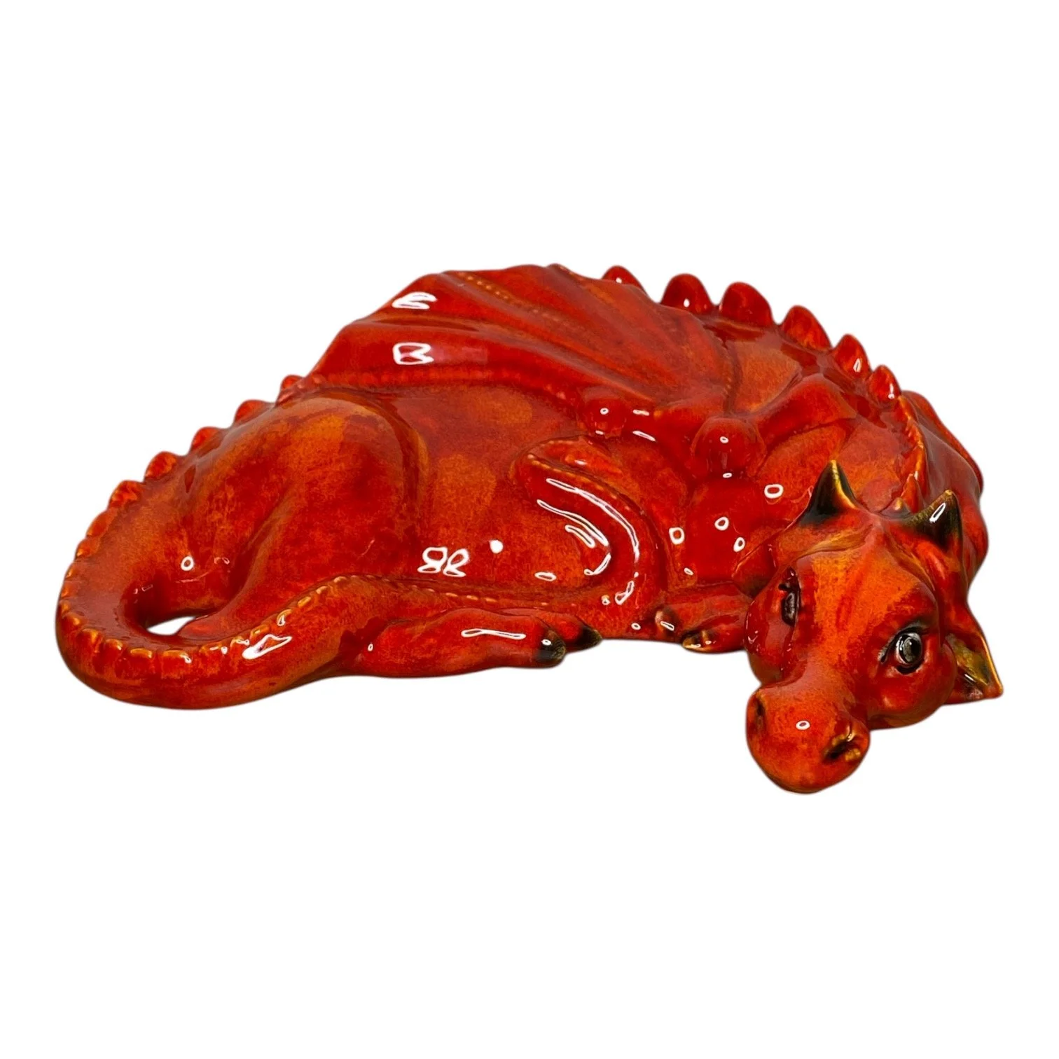 ANITA HARRIS Coiled Dragon Figurine