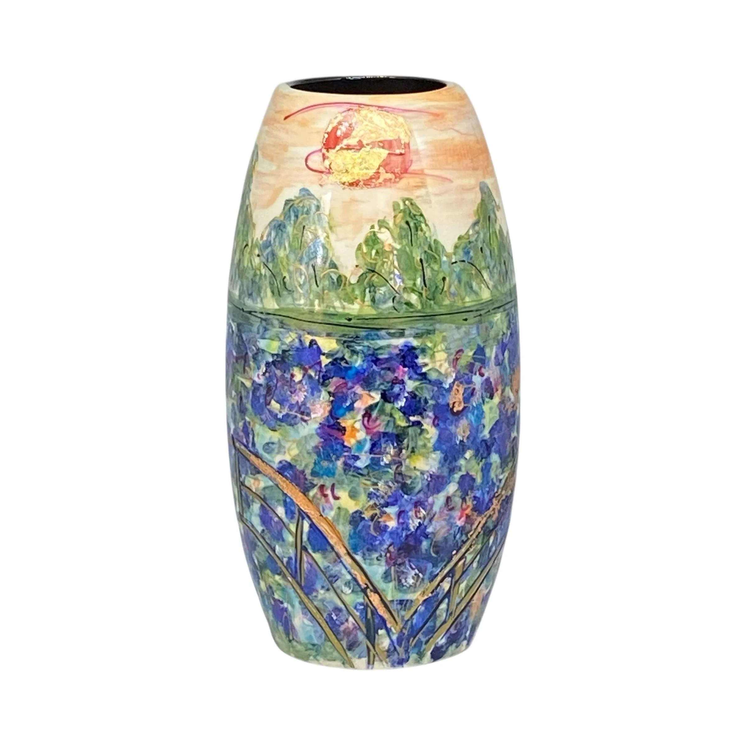 ANITA HARRIS Impressionistic Monet TRIAL Skittle Vase