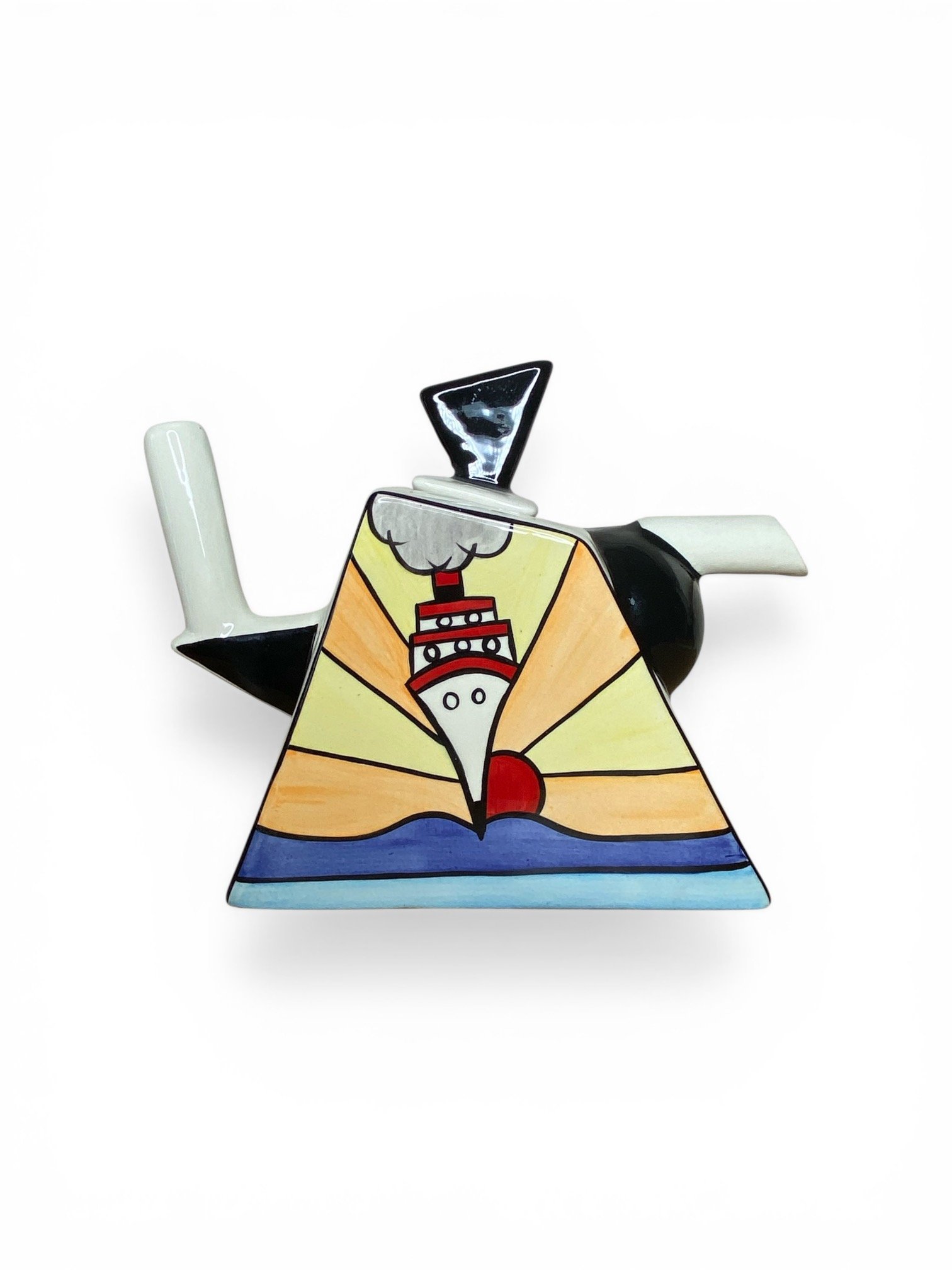 LORNA BAILEY  Teapot in The Cruise pattern.