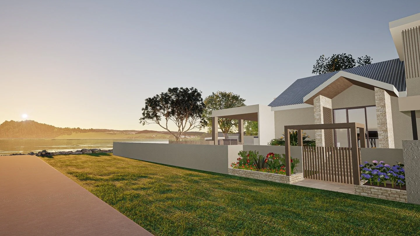 Sunset ambience at our Yattalunga waterfront project.. doesn&rsquo;t get much better than this 🤩🌅